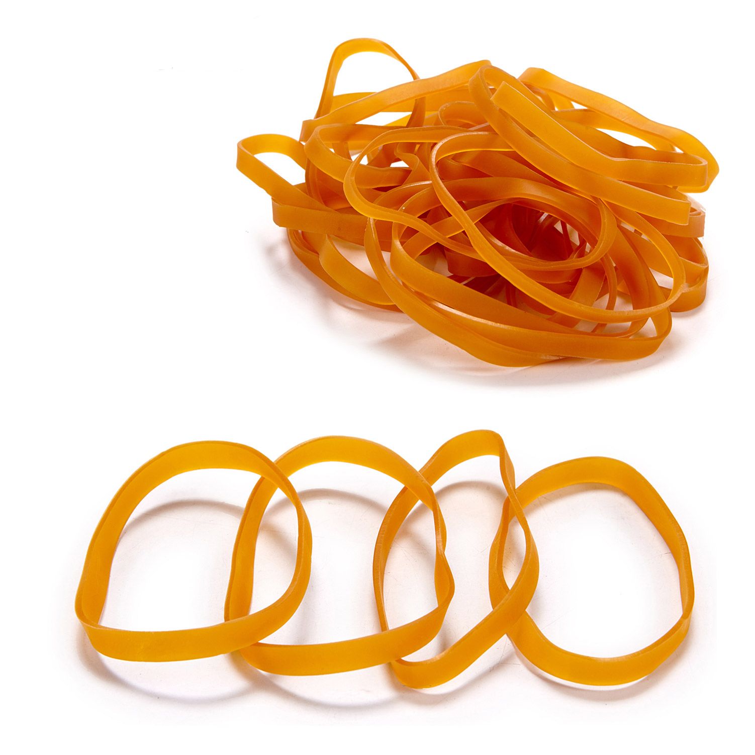 Set 60 Elastici Di Gomma - 40 Da 100x5mm E 20 Da 160x10mm Per Ufficio E Casa - Foto 2