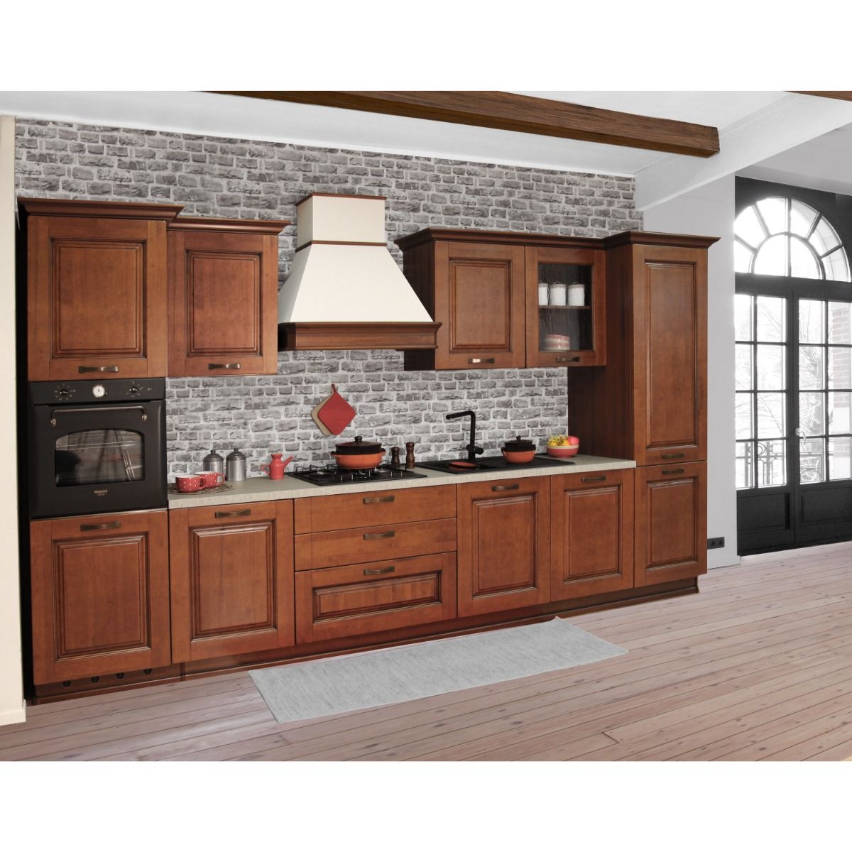 CUCINA COMPLETA MATTONI