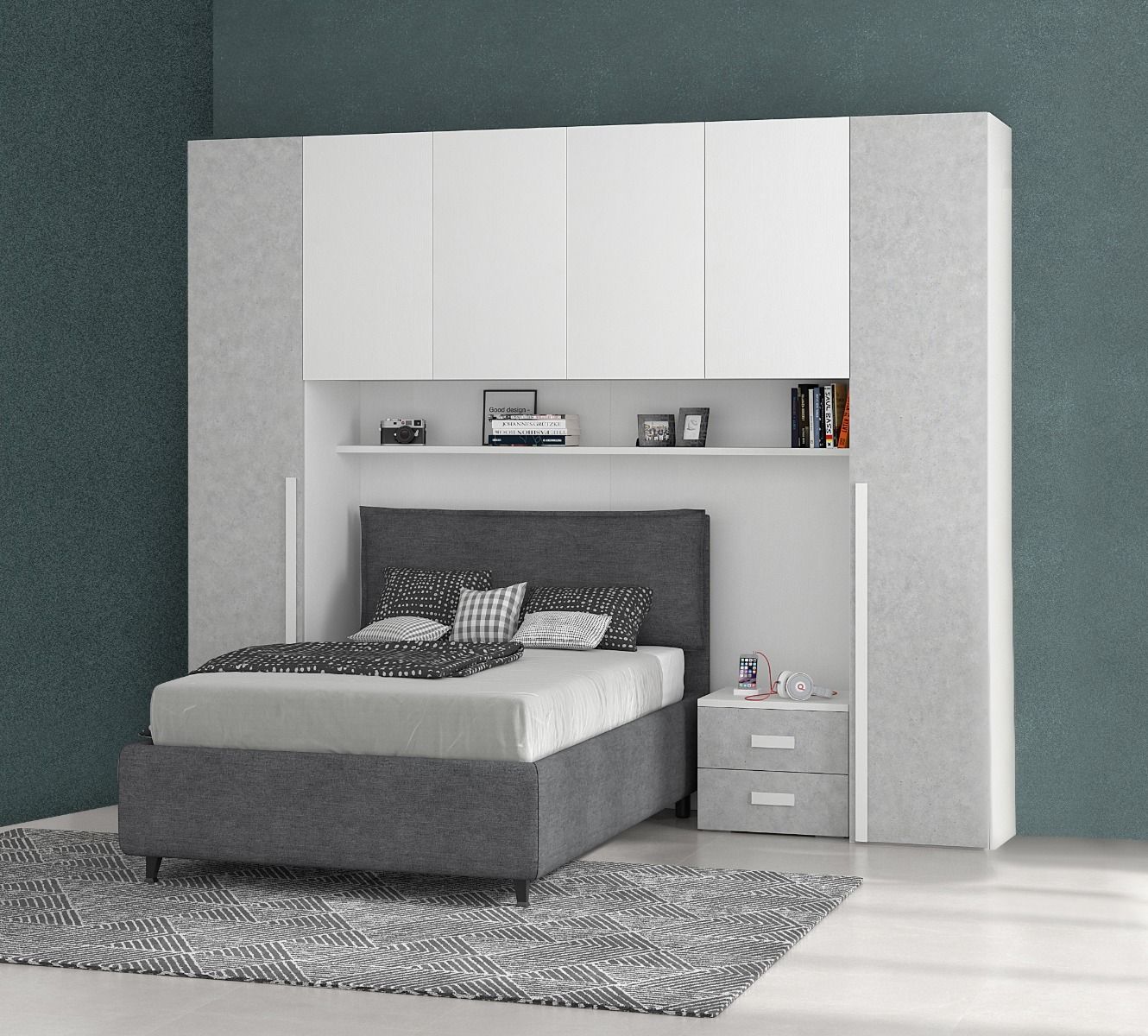 Letto Una Piazza E Mezza Camera Letto Singolo A Ponte Letto A Una