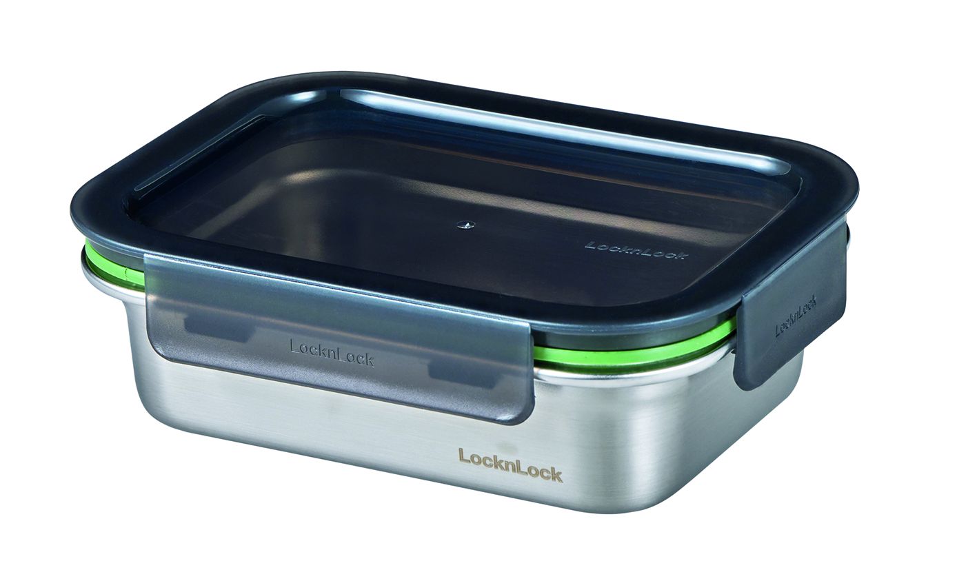 Contenitore Per Pranzo 2 In 1 In Acciaio Inox: 18x13x5 Cm, Ermetico, Con Scatolina Interna, Lavabile In Lavastoviglie - 4