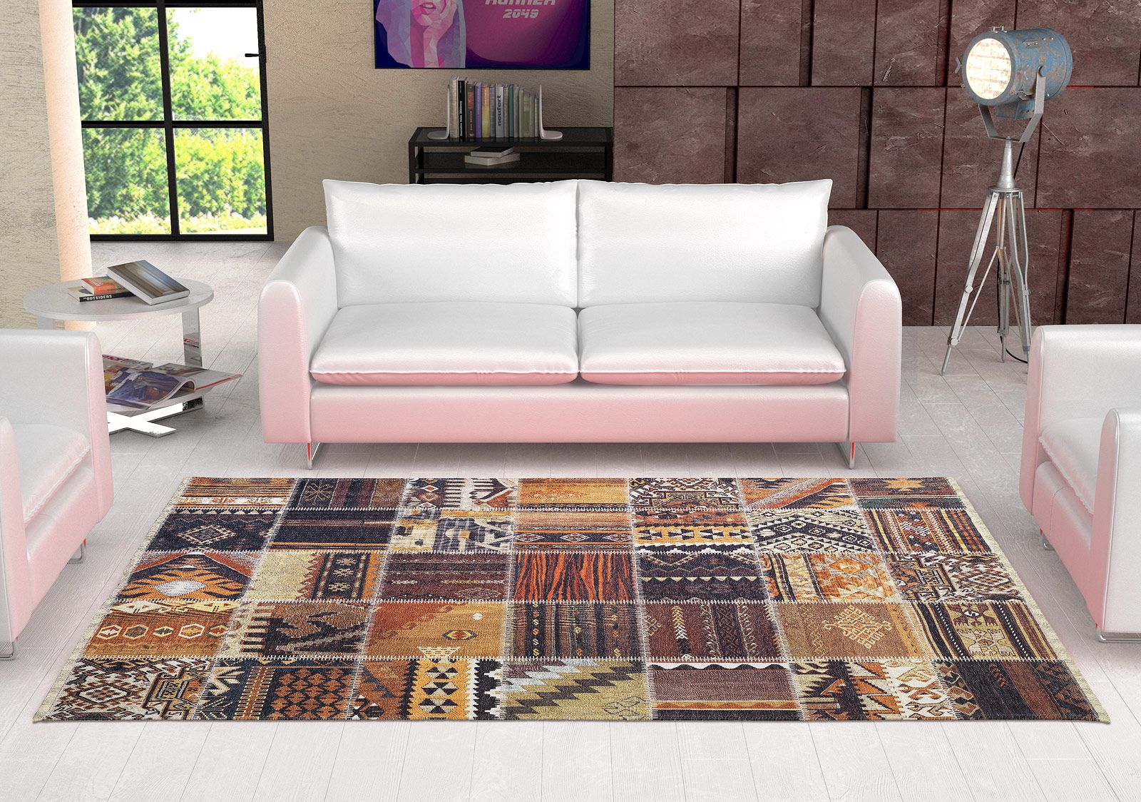 TAPPETO AMBIENTE 57X180CM PATCHWORK vendita online TAPPETO