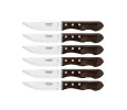 Tramontina Set di Coltelli da Tavola Dentati con Punta Arrotondata, 6 Pezzi, Colore Blu, Acciaio Inossidabile, Plenus