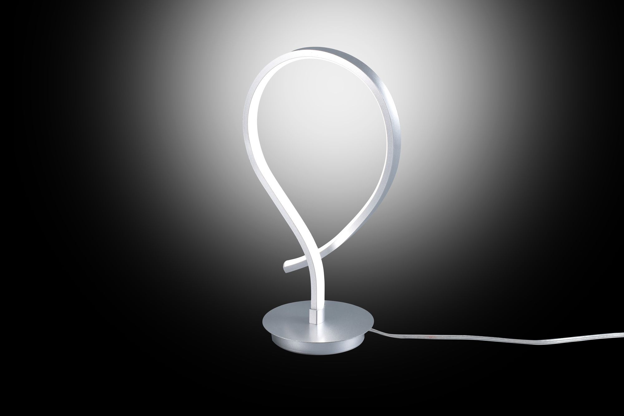 LAMPADA DA TAVOLO KILEY 19X13 H. 34CM ARGENTO - 12W 4500K 1080lm