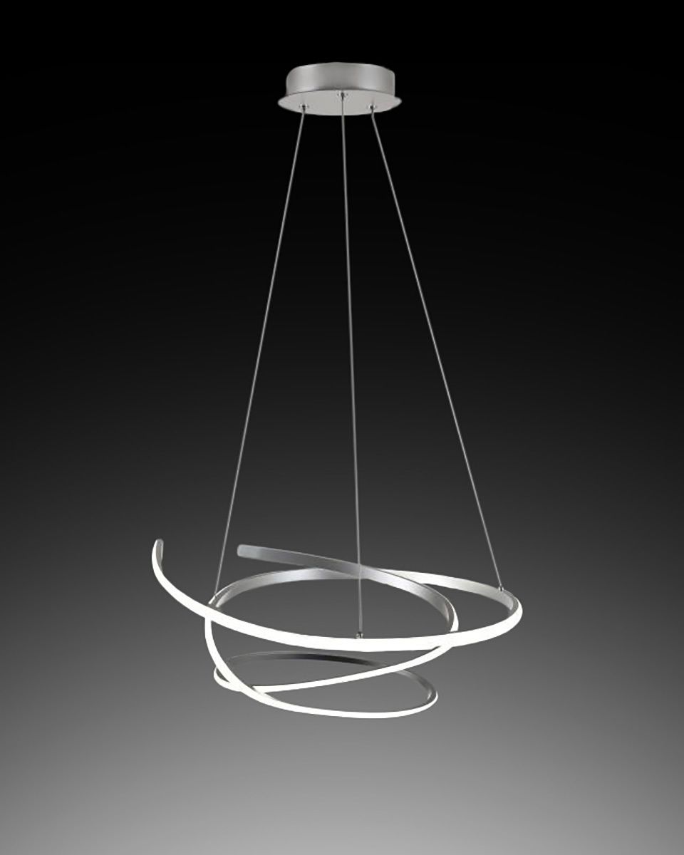SOSPENSIONE A LED KILEY 50X100CM ARGENTO - 45W 4500K 2900lm