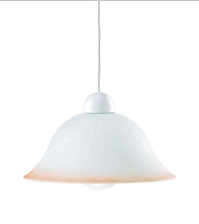 SOSPENSIONE SETTECENTO BIANCO/ROSA 31X120CM - 1XE27 MAX 60W