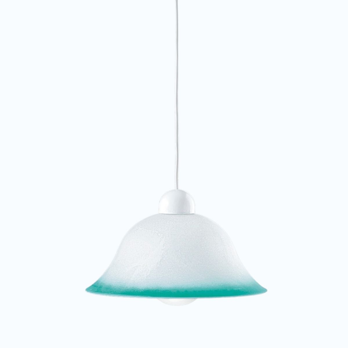 SOSPENSIONE SETTECENTO BIANCO/VERDE 31X120CM - 1XE27 MAX 60W