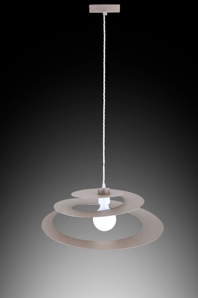 LAMPADARIO SPIRALE SABBIA 50X130CM - 1XE27 MAX 42W