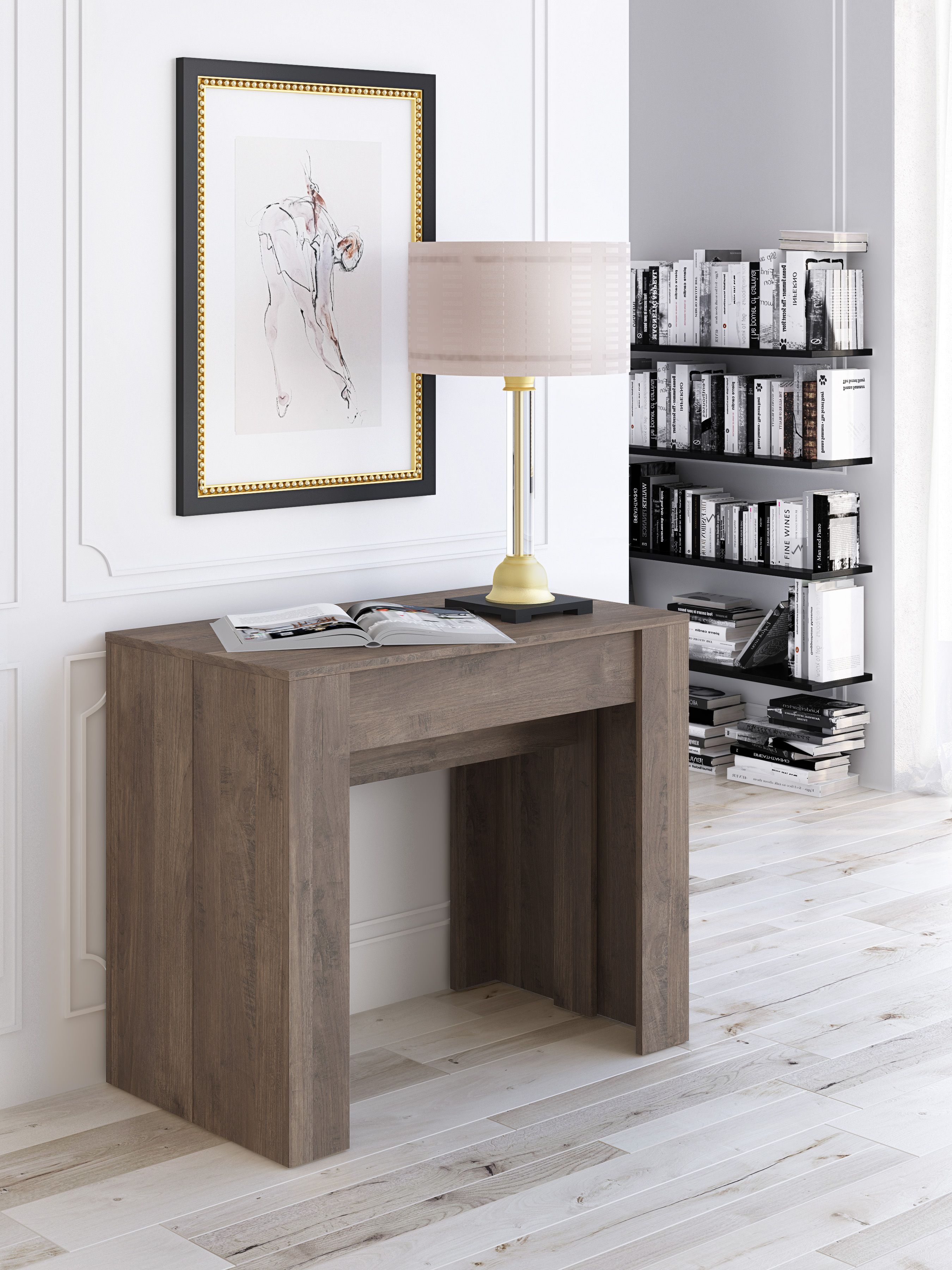 TAVOLO/CONSOLLE MOD. CONSOLA 2 CM 90X51 H.78 NOCE EASTWOOD