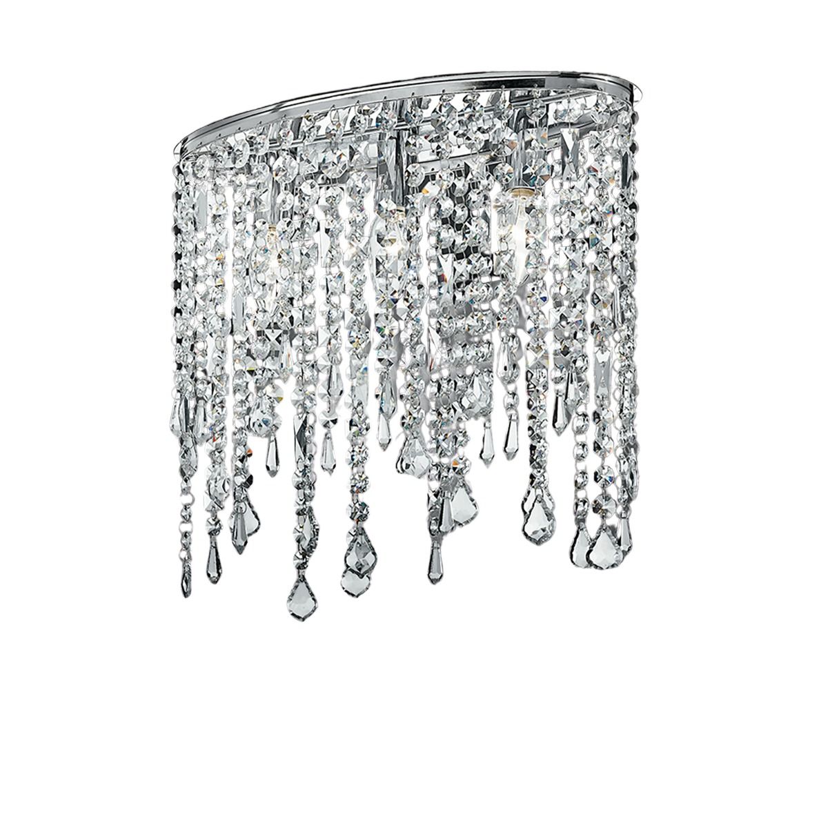 PLAFONIERA BREEZE CROMATO 40X15.5 H. 36CM - 3XE14 40W