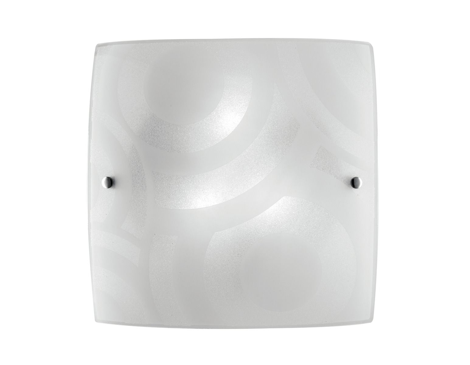 PLAFONIERA MIRÒ BIANCO GRANIGLIATO 30X30CM - 2XE27 MAX 60W