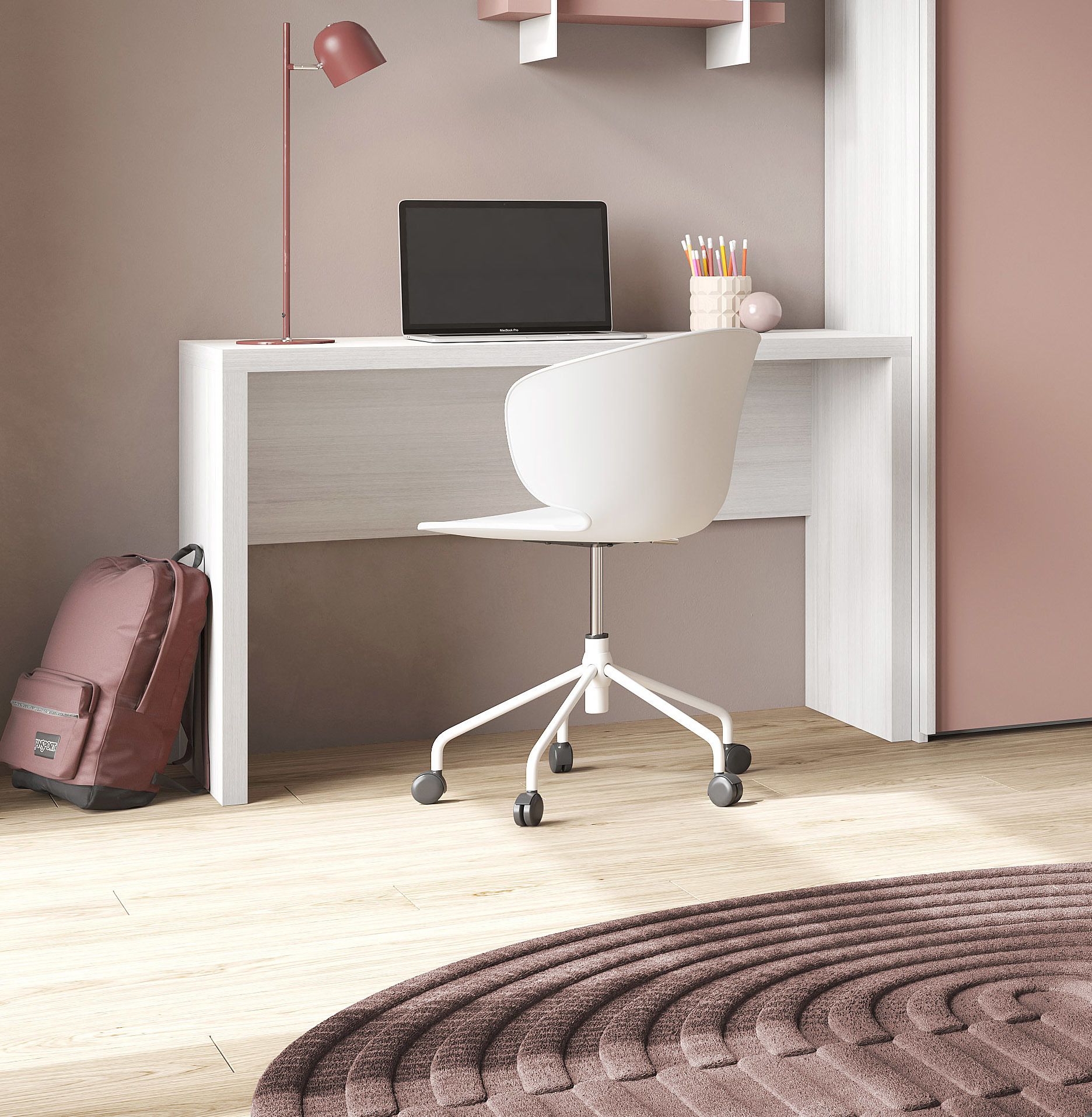 SCRIVANIA CM 123.5X55 H. 76 ROVERE NORDICO