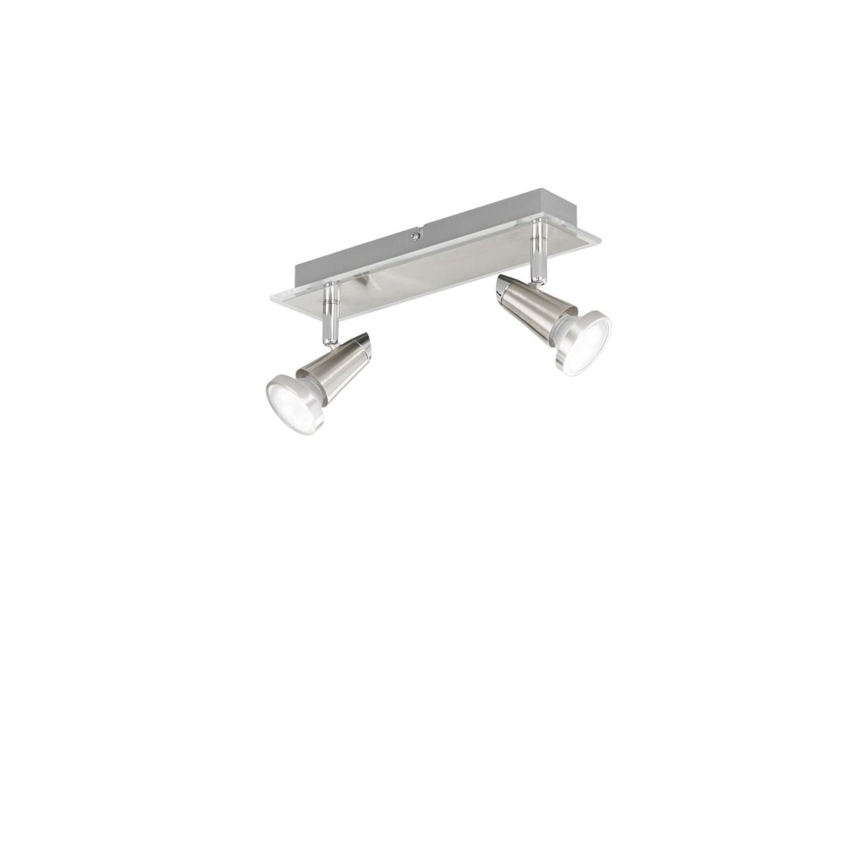 SPOT A LED MIAMI NIKEL 28X7 H. 14.5CM - 2XGU10 MAX 35W 2700K 400lm