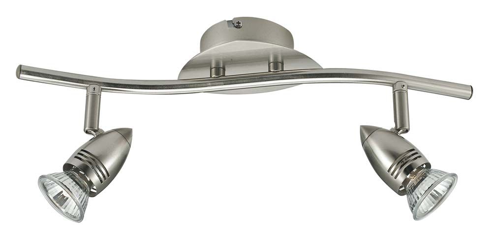 SPOT A LED SUNNY NIKEL 37.8X16CM - 2XGU10 35W LED 2700K 400lm