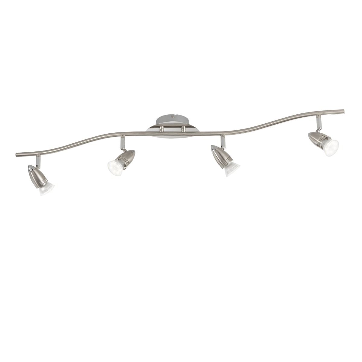 SPOT A LED SUNNY NIKEL 94.1X16CM - 4XGU10 MAX 35W 2700K 400lm