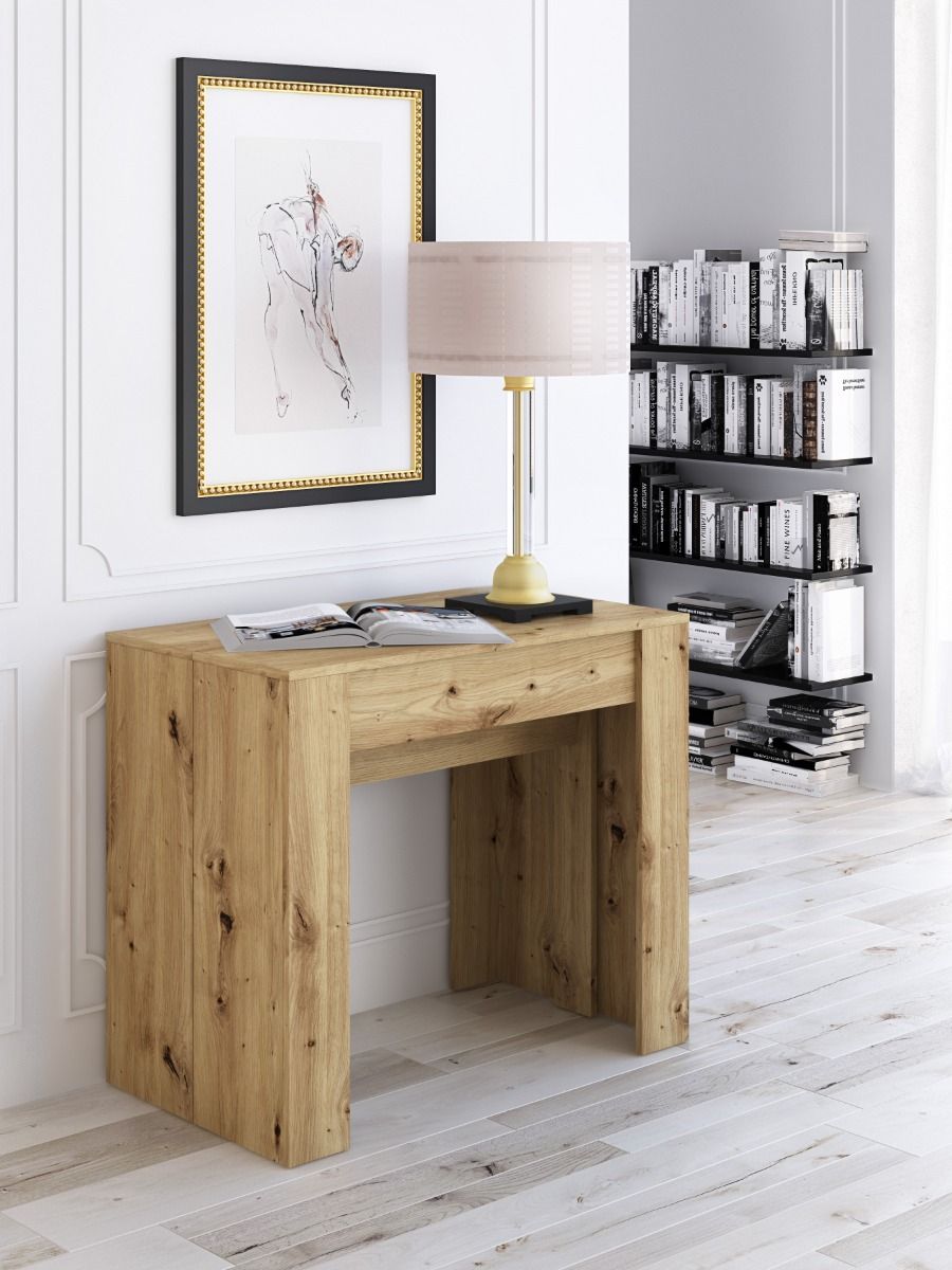 TAVOLO/CONSOLLE MOD. CONSOLA 2 ALL. CM 90X51 H.78 ARTISAN OAK