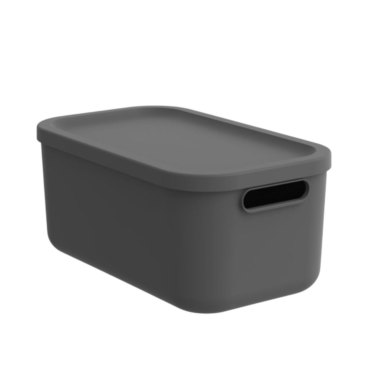 CONTENITORE MULTI BOX ALBULA 39.5X23.5 H. 17.7CM 12LT ANTRACITE
