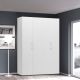 ARMADIO MOD. BASIC CM 181X58 H. 247 BIANCO FRASSINATO