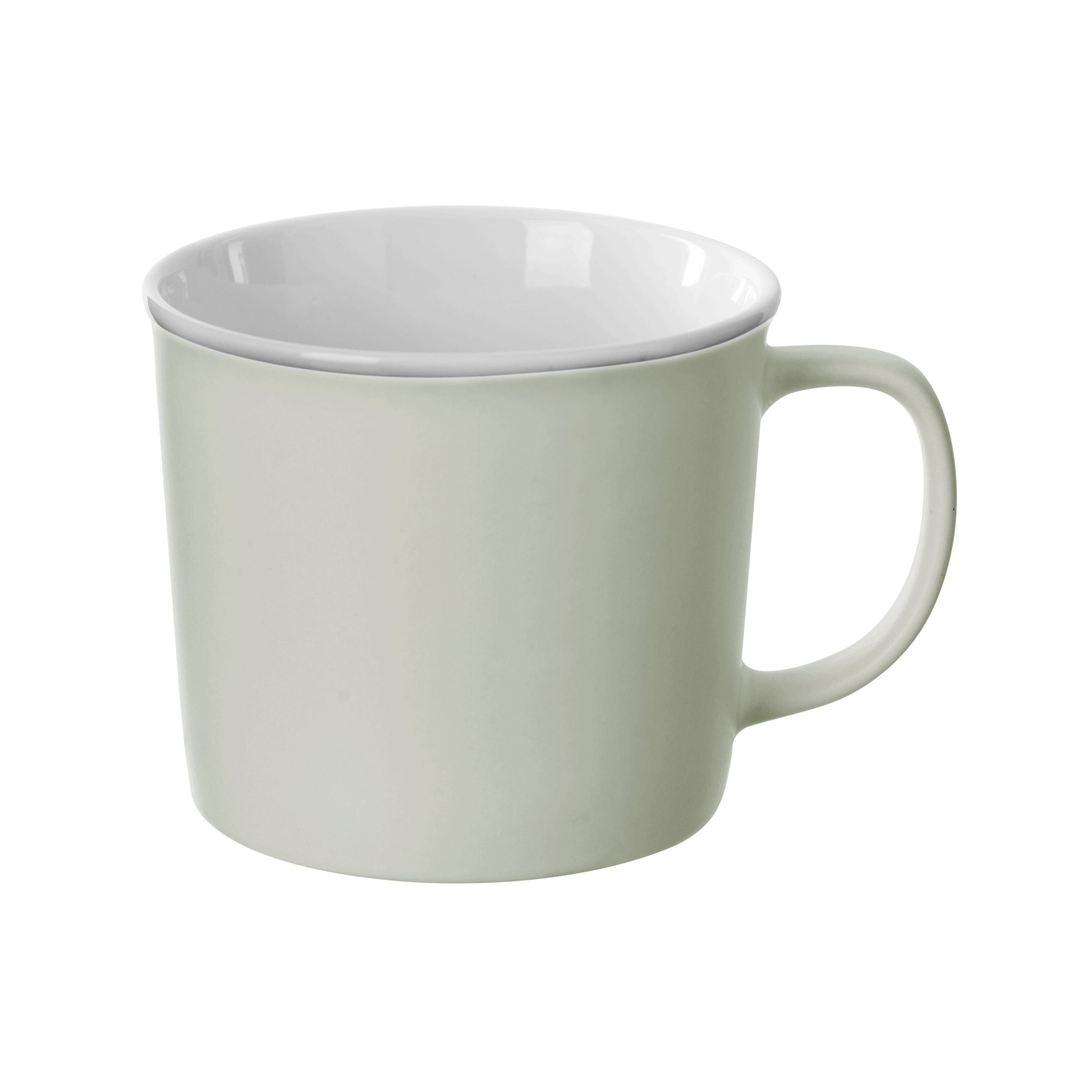 TAZZA CON MANICO IN PORCELLANA LINEA NATURE 38CL GRIGIO CHIARO