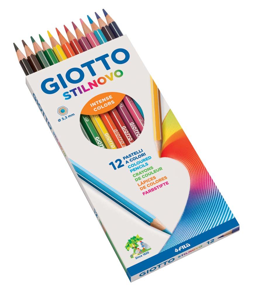 GIOTTO - GIOTTO STILNOVO CON 12 PASTELLI COLORATI