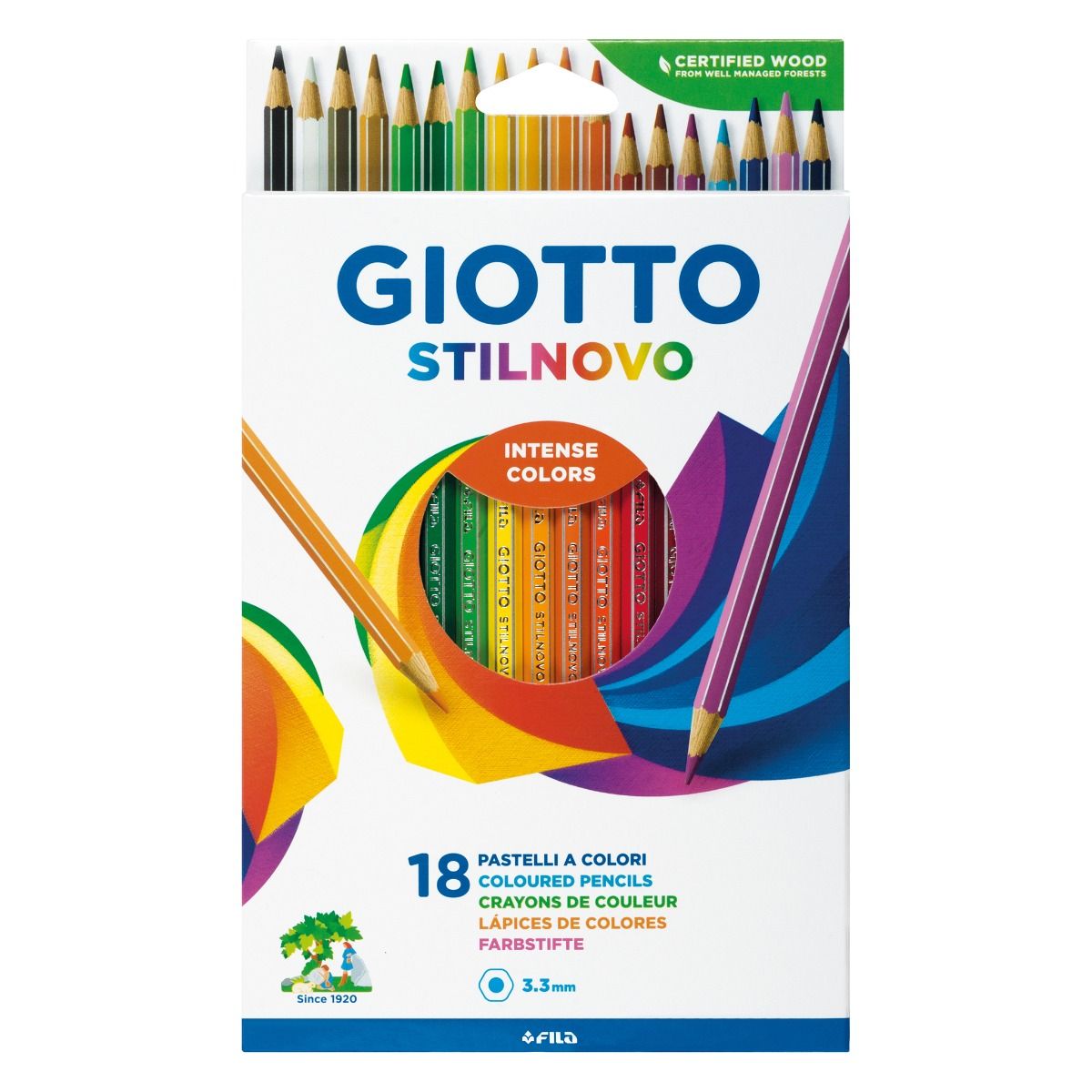 GIOTTO - GIOTTO STILNOVO CON 18 PASTELLI COLORATI