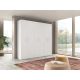 ARMADIO MOD. NEW IDA CM 258X53 H.236 FRASSINO BIANCO 