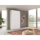 ARMADIO MOD. NEW IDA CM 130X53 H.236 FRASSINO BIANCO 