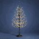 ALBERO LUMINOSO ABETE 690 LED BIANCO CALDO H. 120CM CON ADATTATORE