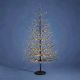 ALBERO LUMINOSO ABETE 1440 LED BIANCO CALDO H. 150CM CON ADATTATORE
