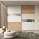 ARMADIO MOD. ELLIOT CM 272X65 H. 247 CANAPA E NOCE