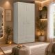 ARMADIO MULTIUSO MOD. PARIGI CM 81.5X52 H. 210 OLMO