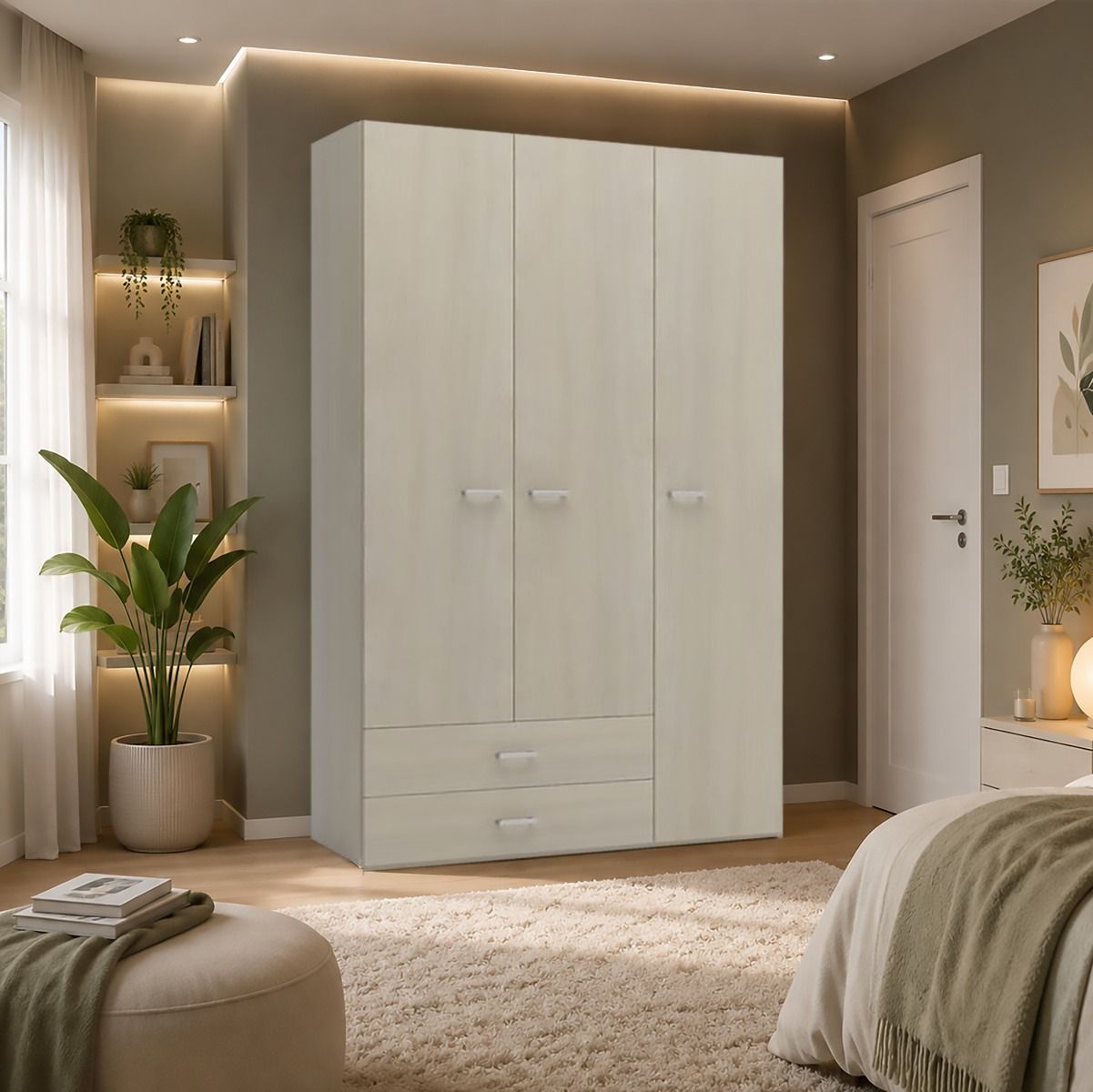 ARMADIO MOD. PARIGI CM 121X52 H. 210 OLMO