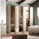 ARMADIO MOD. JUPITER CM 273X55 H.240 CASHMERE/MERCURE E SPECCHIO BRONZATO