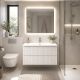 BAGNO COMPLETO MOD. LINE280 CM80 BIANCO CANNETTATO