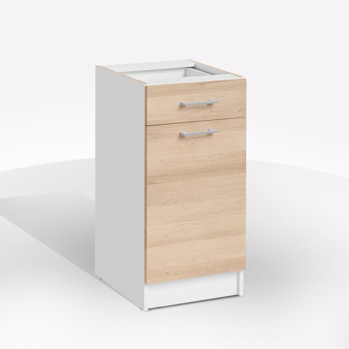 BASE ECO CM 40X46 H.82 BIANCO E ROVERE ARTISAN