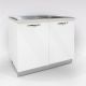 SOTTOLAVELLO MIRA 90X60 H. 86 BIANCO LUCIDO