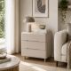 CASSETTIERA CM 80X41.5 H.70 IN MDF LACCATO CACHEMIRE