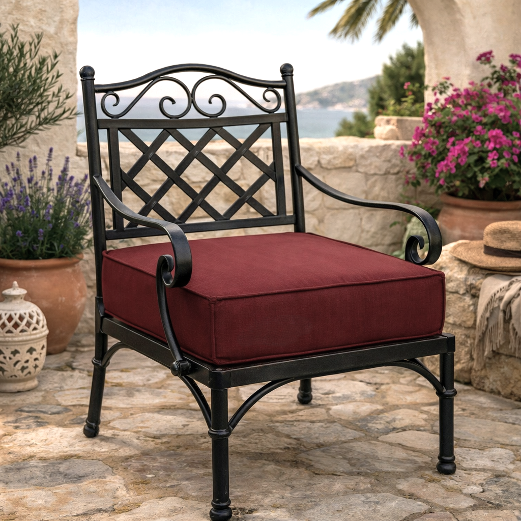 CUSCINO QUADRATO DA ESTERNO KORAI 45X45CM BORDEAUX 