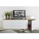 CREDENZA MOD. MUNDI CM 240X40.5 H. 73.4 BIANCO LUCIDO E ROVERE ARTISAN
