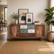 CREDENZA CM 175X38 H.88 LEGNO DI MANGO E BICOLORE