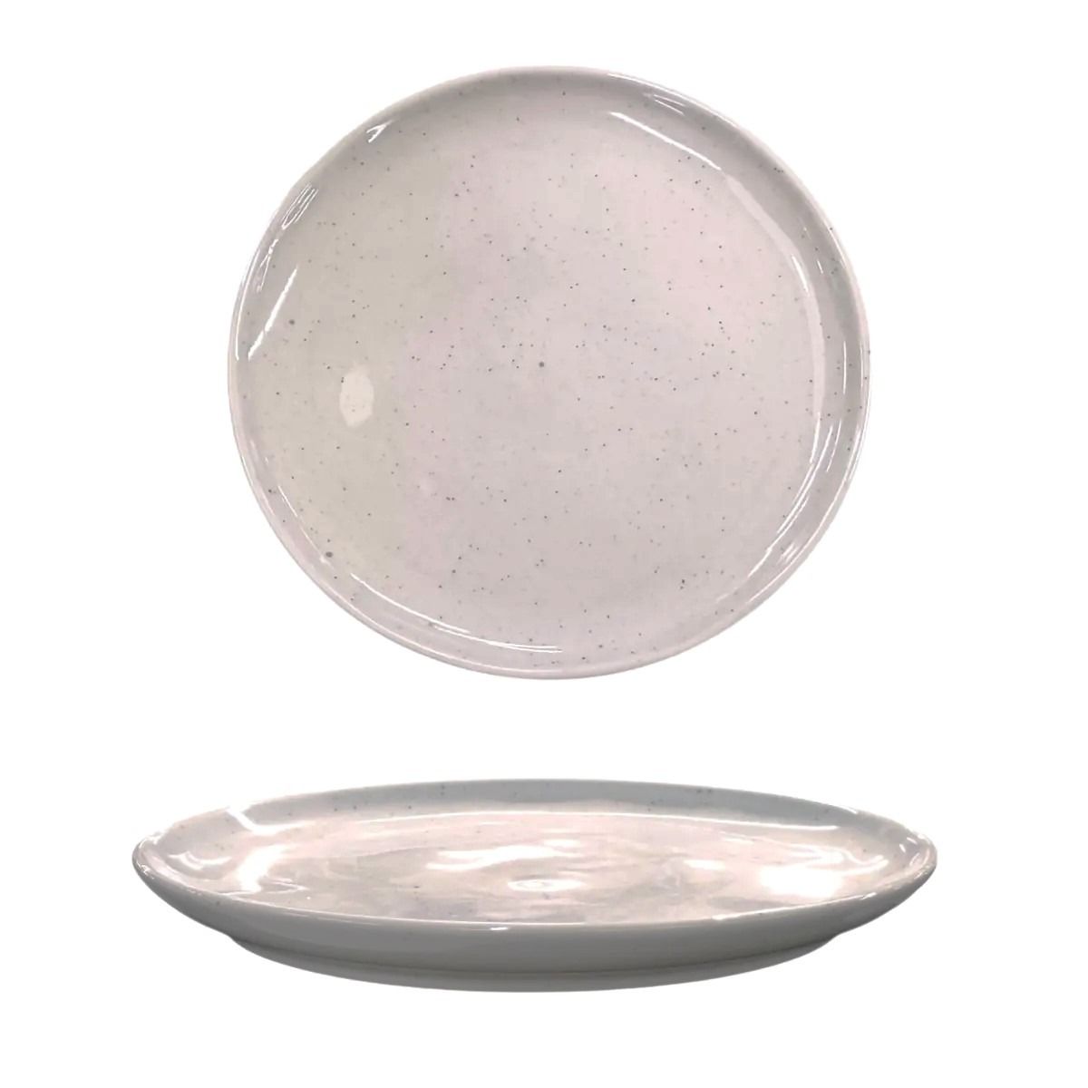 PIATTO DESSERT IN CERAMICA LINEA FONT DIAM. 21CM TORTORA
