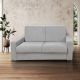DIVANO LETTO MOD. CITY CM 175 IN TESSUTO GRIGIO CON RETE ELETTROSALDATA