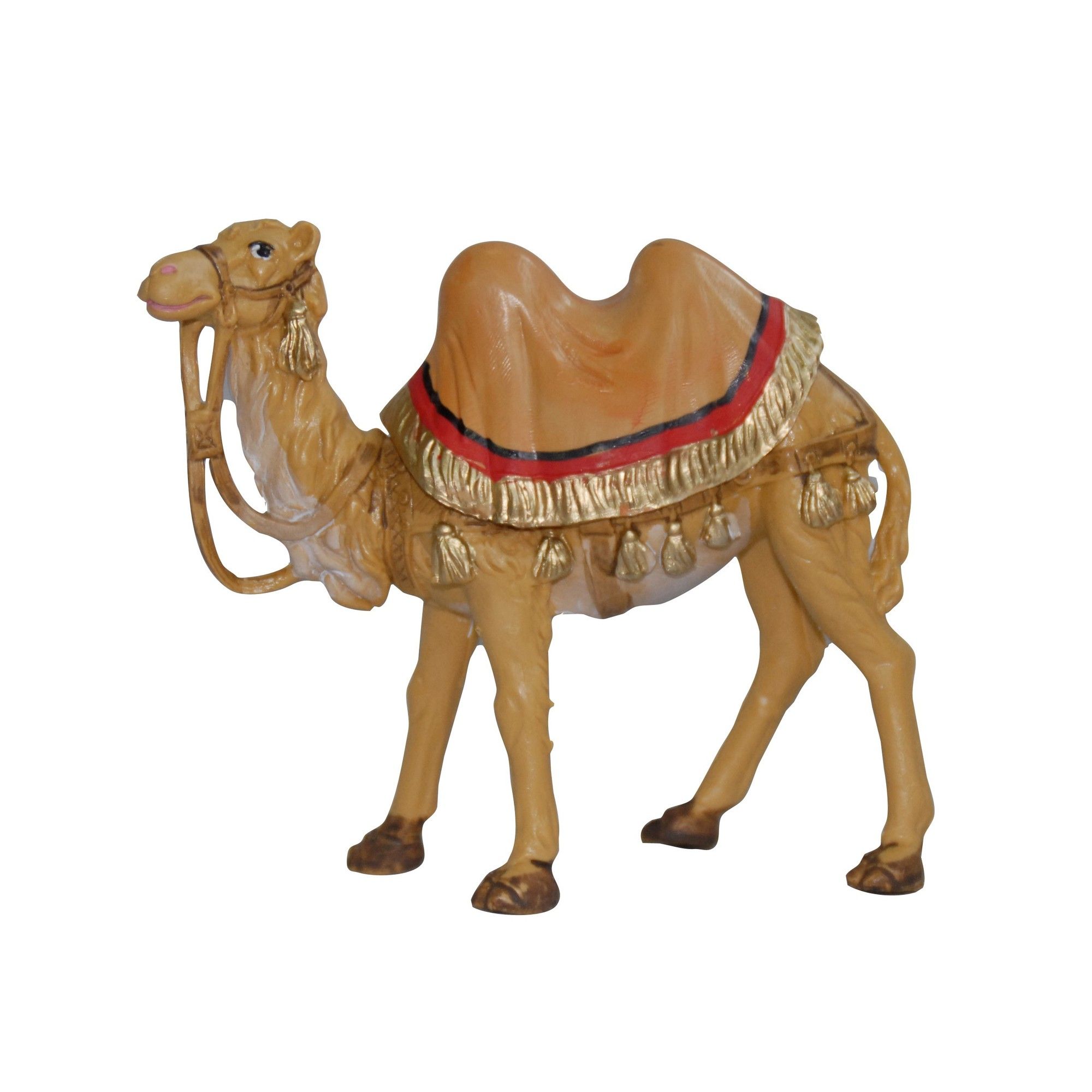 CAMMELLO IN PIEDI MOD. LUX IN PVC EFFETTO LEGNO H. 13CM