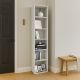 LIBRERIA MOD. FLAT CM 57X32 H. 247 BIANCO FRASSINATO