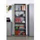 LIBRERIA MOD. FLOW CM 68.8X35.3 H. 200.6 CEMENTO