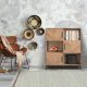MADIA MOD. SPN-10-N CM 110X40 H.130 IN LEGNO DI ACACIA NATURALE