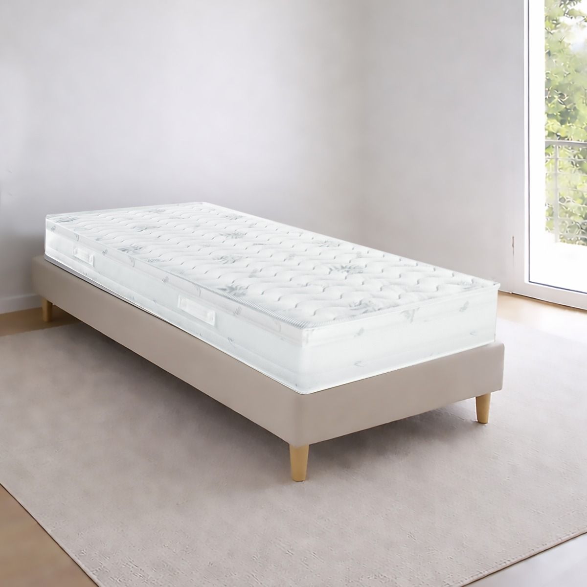 MATERASSO MOD. MEMORY GEL SINGOLO 80X190CM IN POLIURETANO ESPANSO E MEMORY