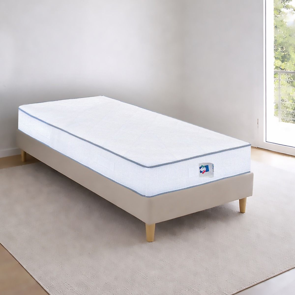 MATERASSO MOD. FRANCO SINGOLO 90X190CM IN SCHIUMA ECOLOGICA