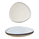 PIATTO PIANO IN PORCELLANA LINEA ONDA 30X29CM BIANCO