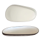 PIATTO OVALE IN PORCELLANA LINEA ONDA 35X19CM BIANCO