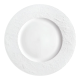 PIATTO PIANO IN PORCELLANA LINEA WALL DIAM. 27CM BIANCO